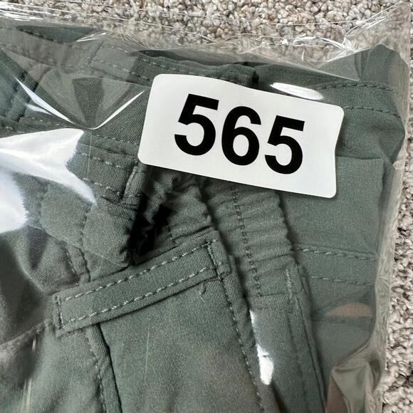 Athleta‎ Pants Womens 6 Green Hiking Nylon Lightwieght Pockets Casual Fishing - Picture 10 of 10